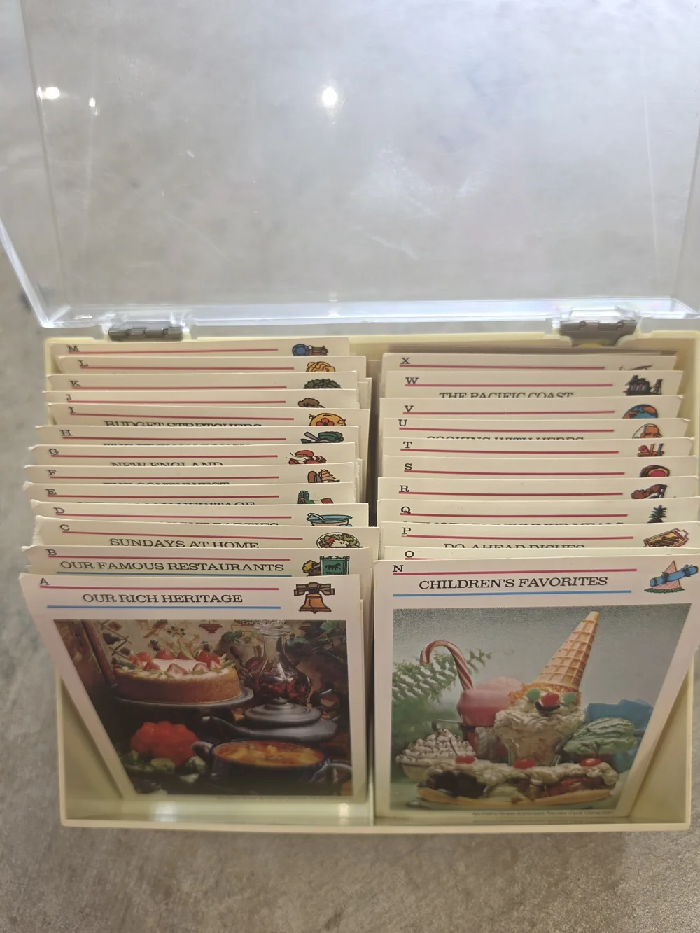 Vintage McCall's Great American Recipe Card Collection w/ Original Box